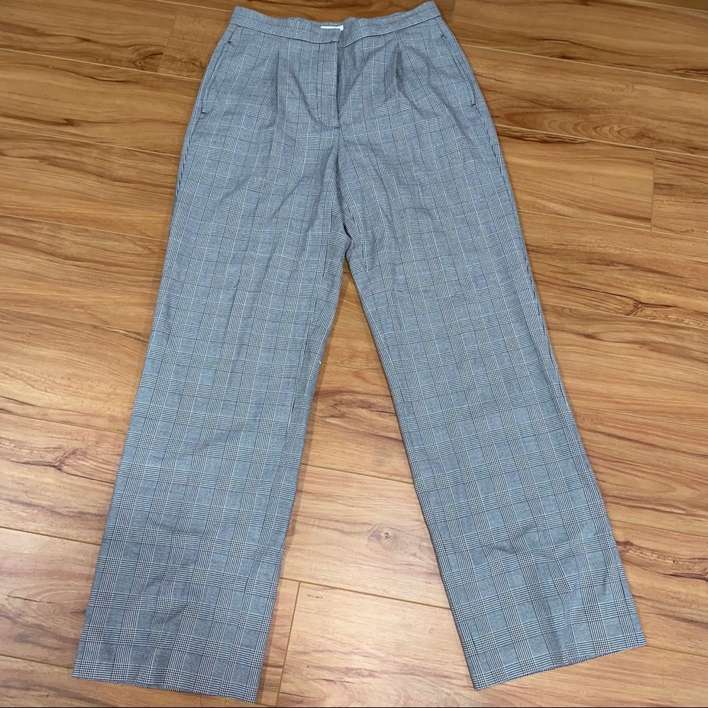 high waisted plaid pants